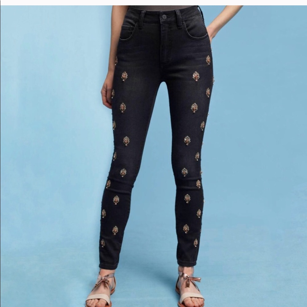 Pilcro embellished Black jeans